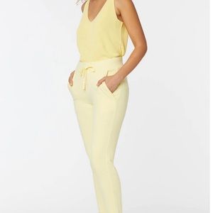 St John Yellow Knit Joggers